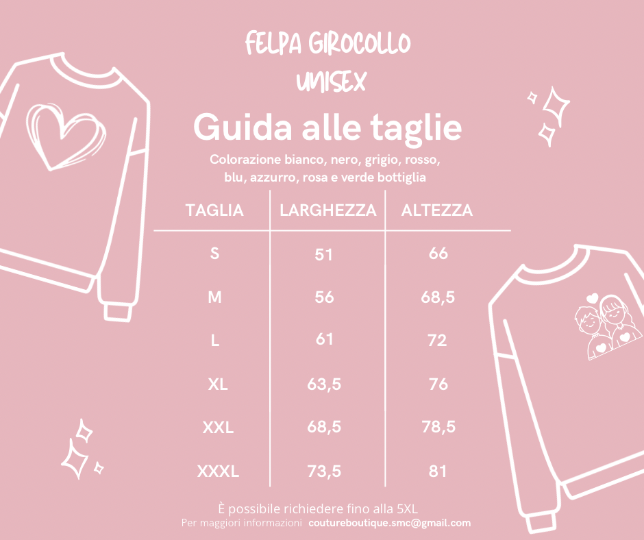 Felpa Personalizzata con Frase