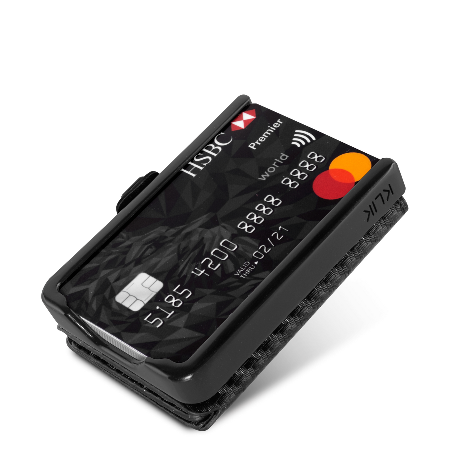 KLIK Minimal SLIM senza portamonete Carbon