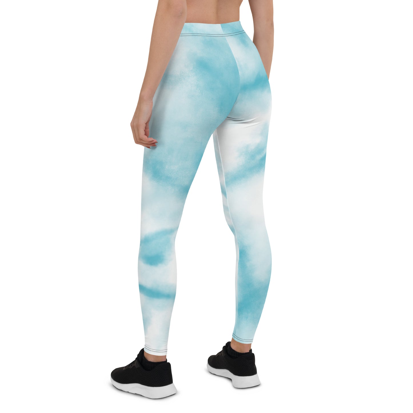 Leggings Azzurro-Bianco