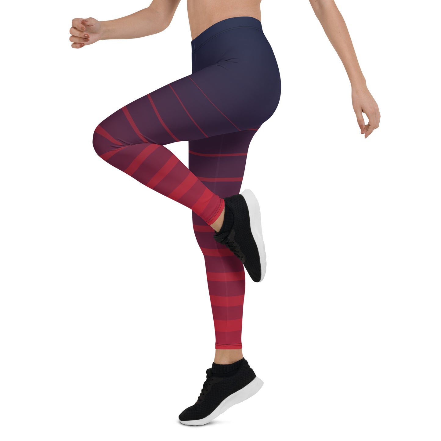 Leggings Blu-Rosso