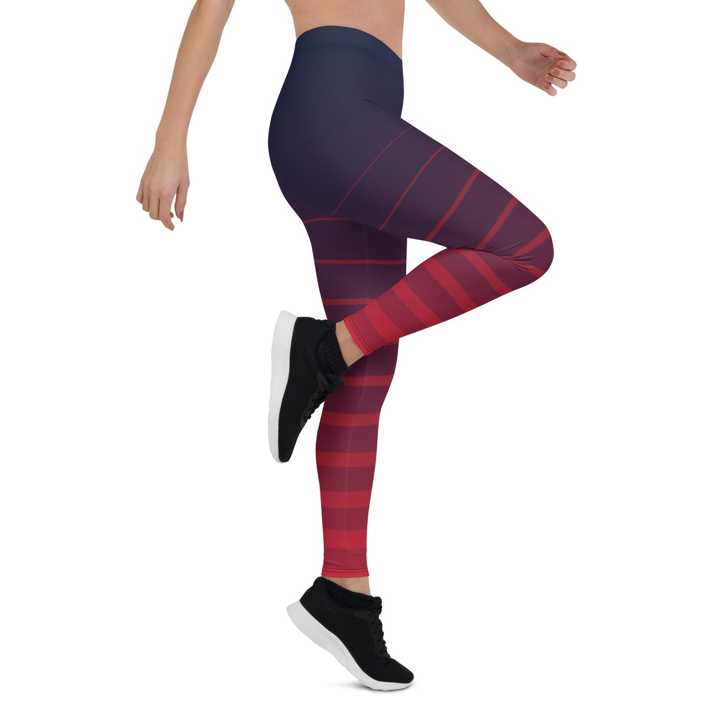Leggings Blu-Rosso