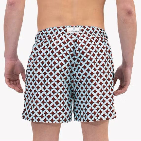 Costume Mare Sostenibile Uomo - Amalfi Bordeaux