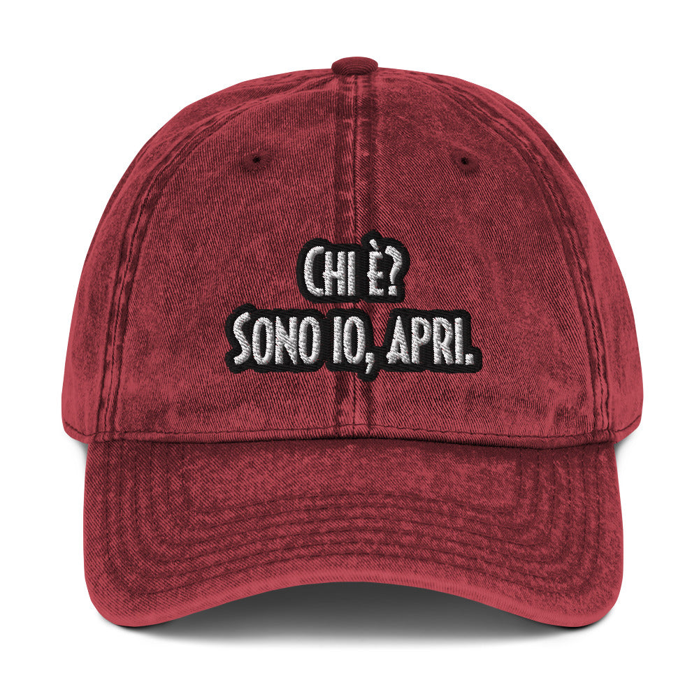 Cappello Vintage "Chi è?"