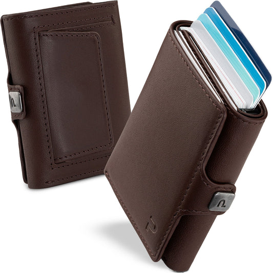 KLIK Classic con portamonete XL Pelle Marrone