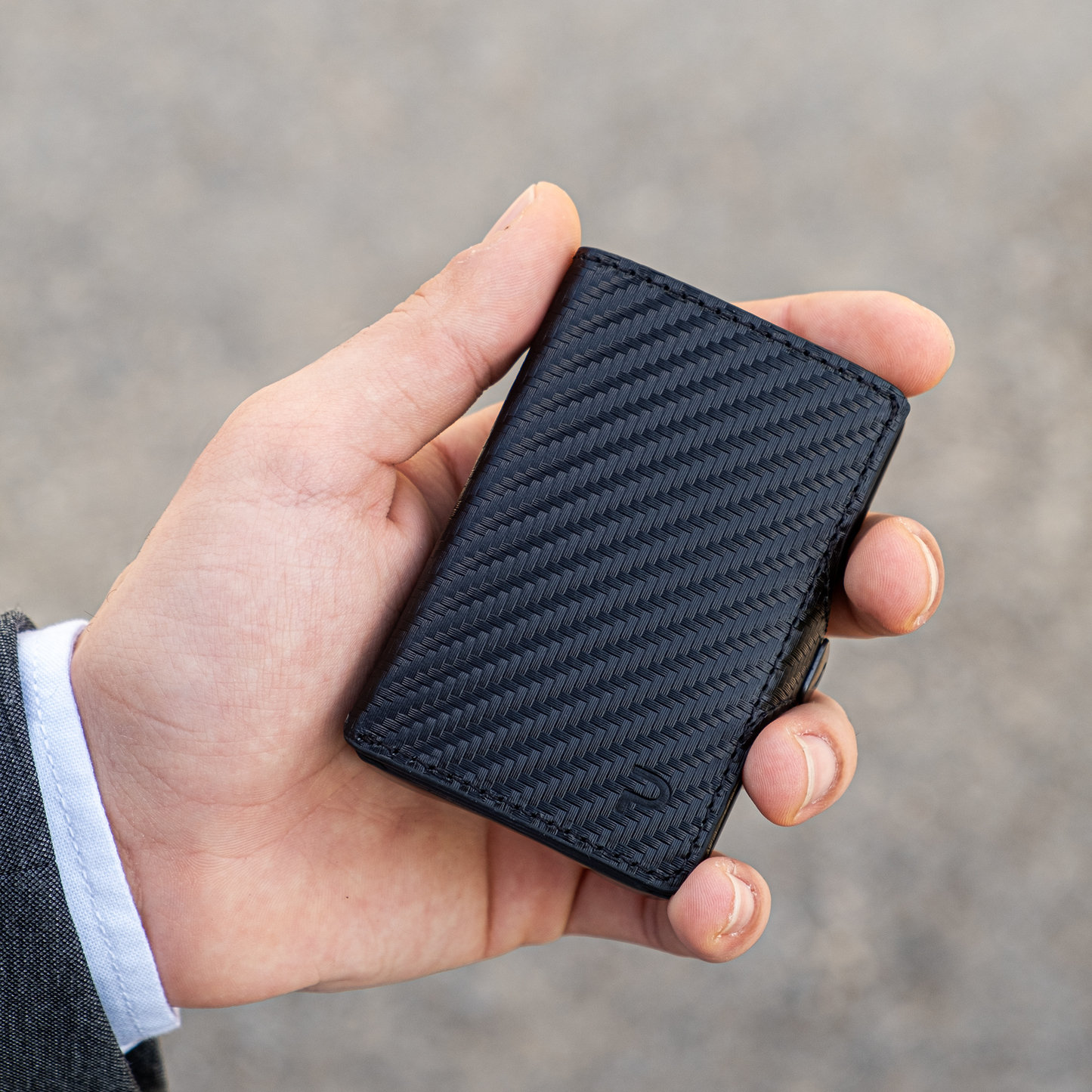 KLIK Minimal SLIM senza portamonete Carbon