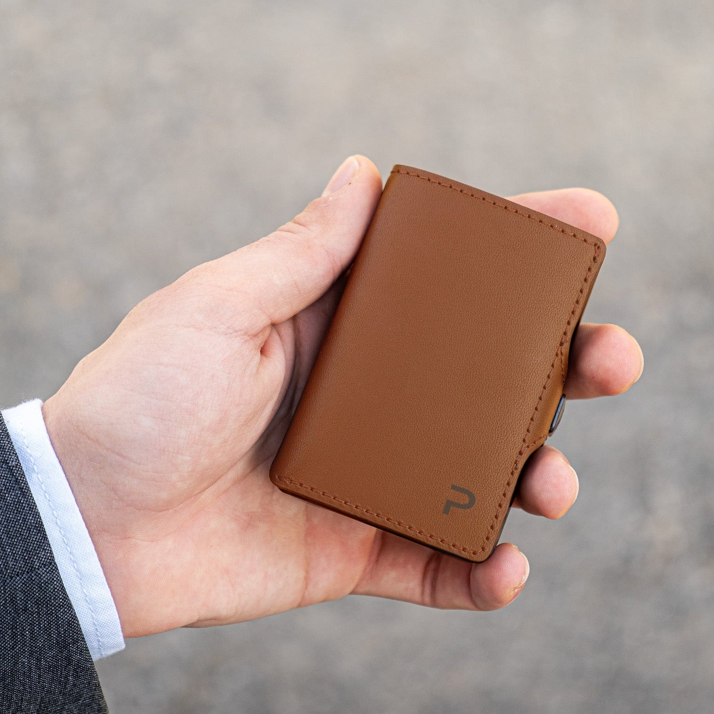 KLIK Minimal SLIM senza portamonete Mirum Cognac