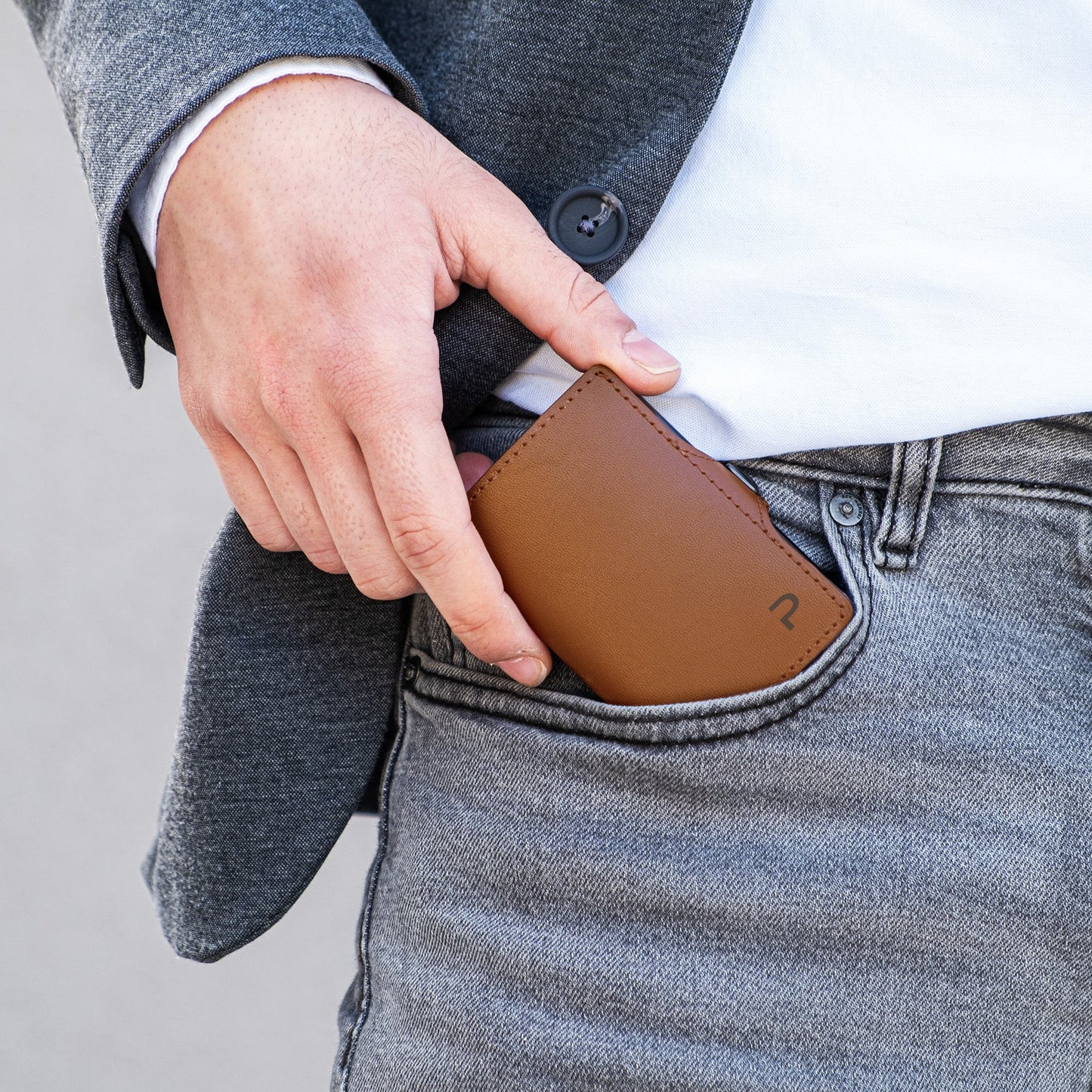 KLIK Minimal SLIM senza portamonete Mirum Cognac