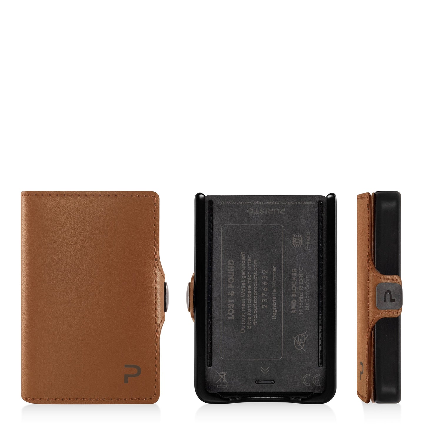 KLIK Minimal SLIM senza portamonete Mirum Cognac