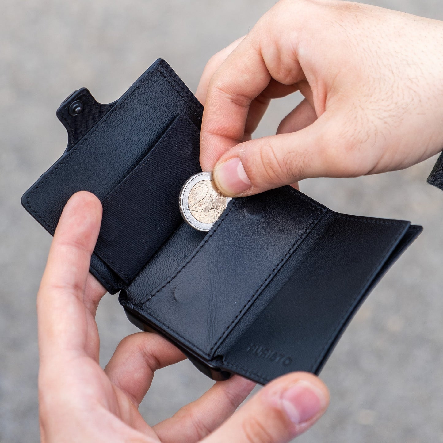 KLIK Mini con portamonete Pelle Nera