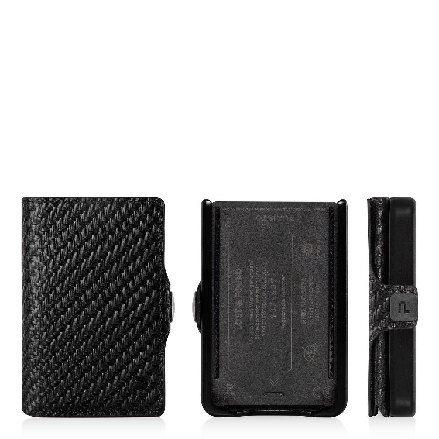 KLIK Mini con portamonete Carbon