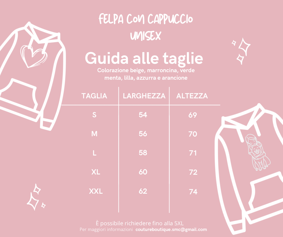 Felpa Personalizzata con Frase