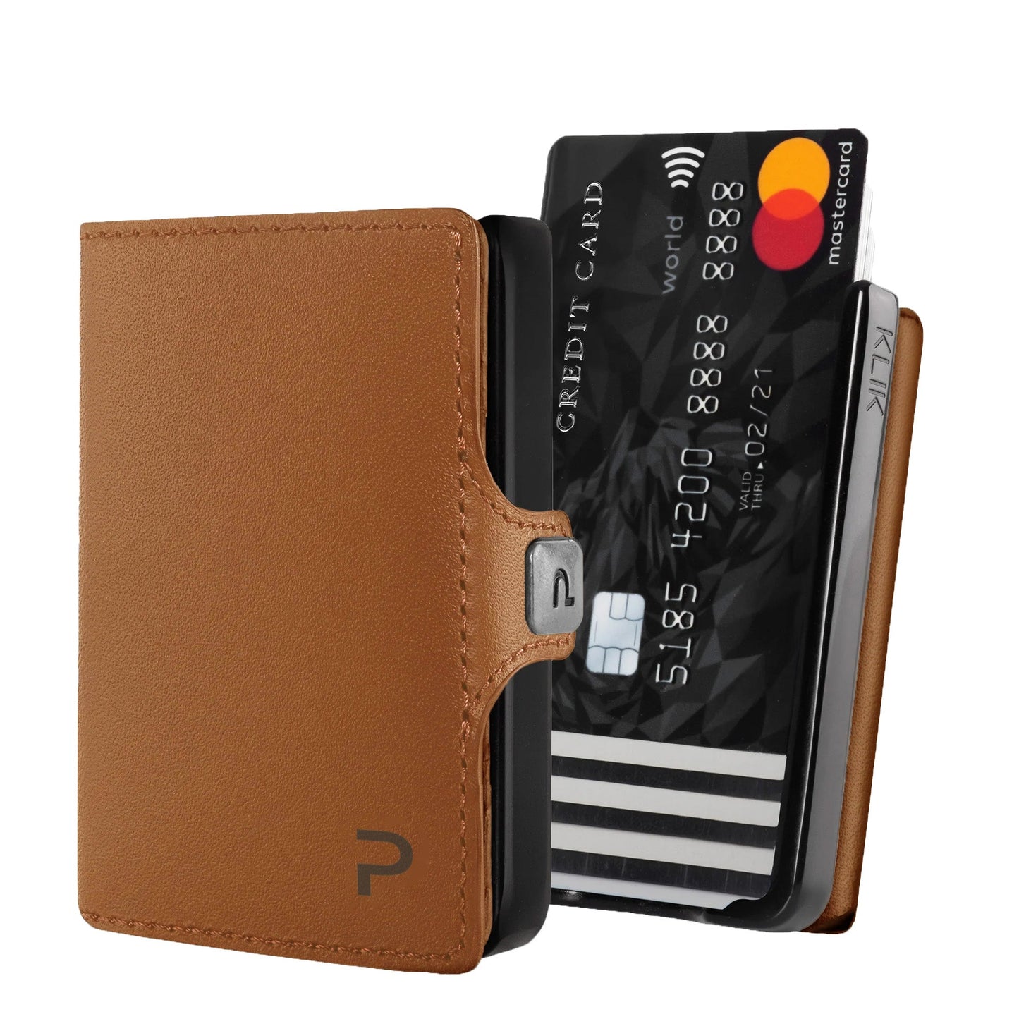 KLIK Minimal SLIM senza portamonete Mirum Cognac