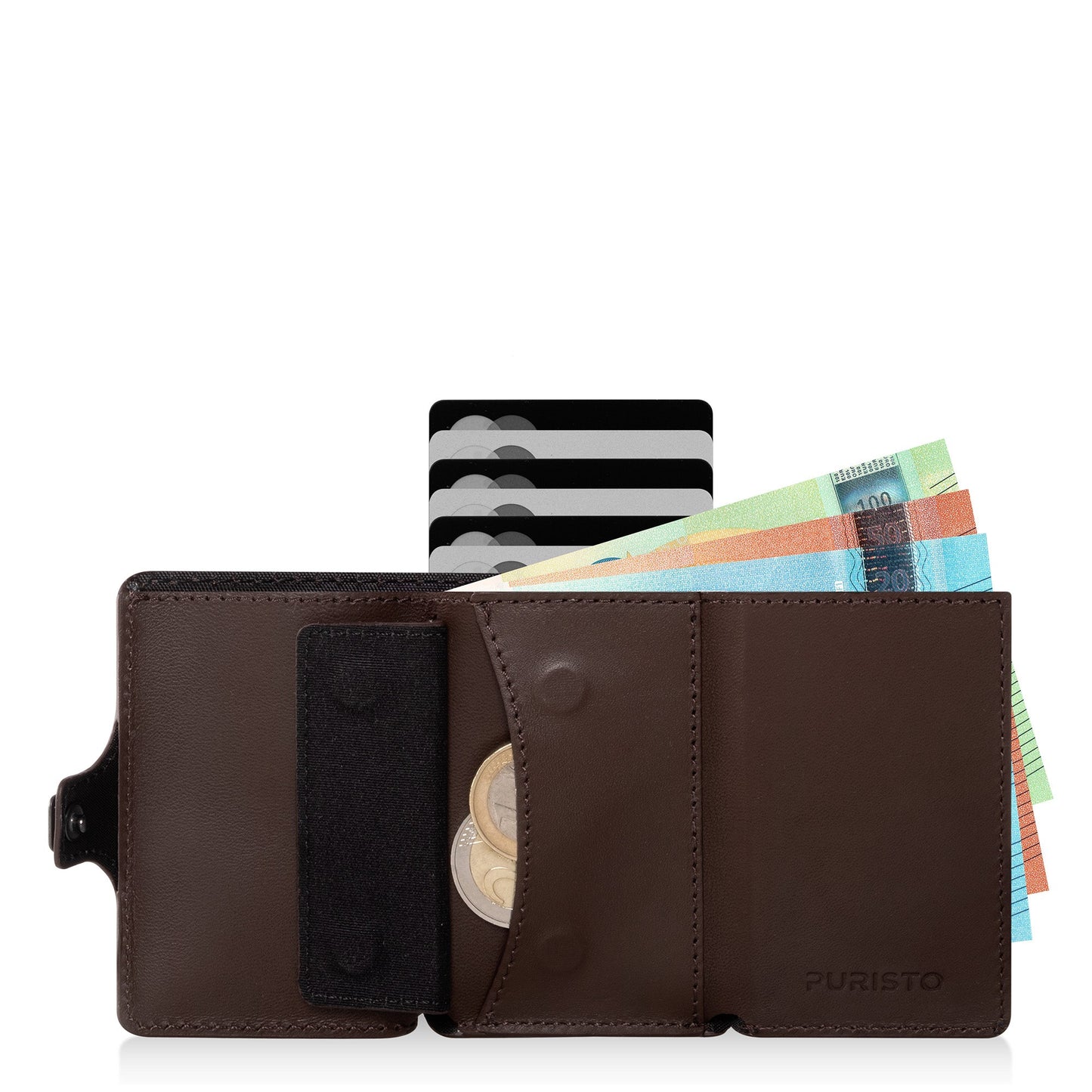 KLIK Mini con portamonete Pelle Marrone