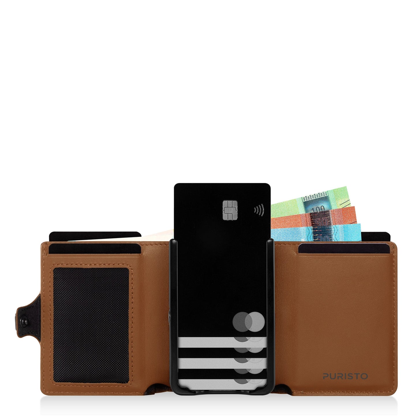 KLIK Classic con portamonete XL Mirum Cognac