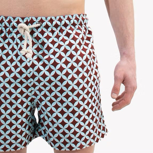 Costume Mare Sostenibile Uomo - Amalfi Bordeaux