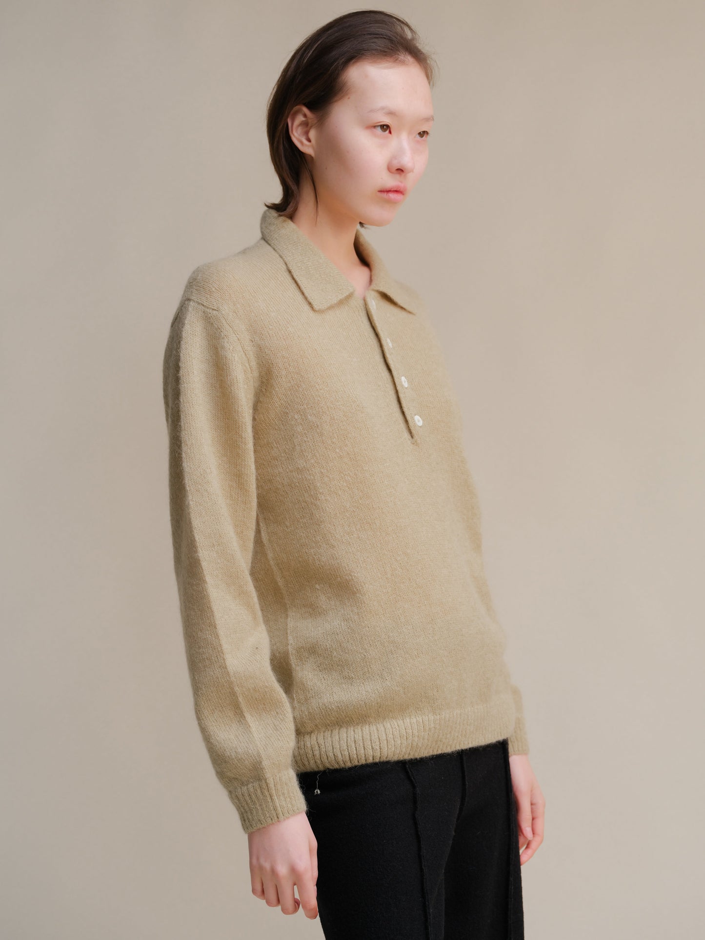 Polo in Mohair Mix