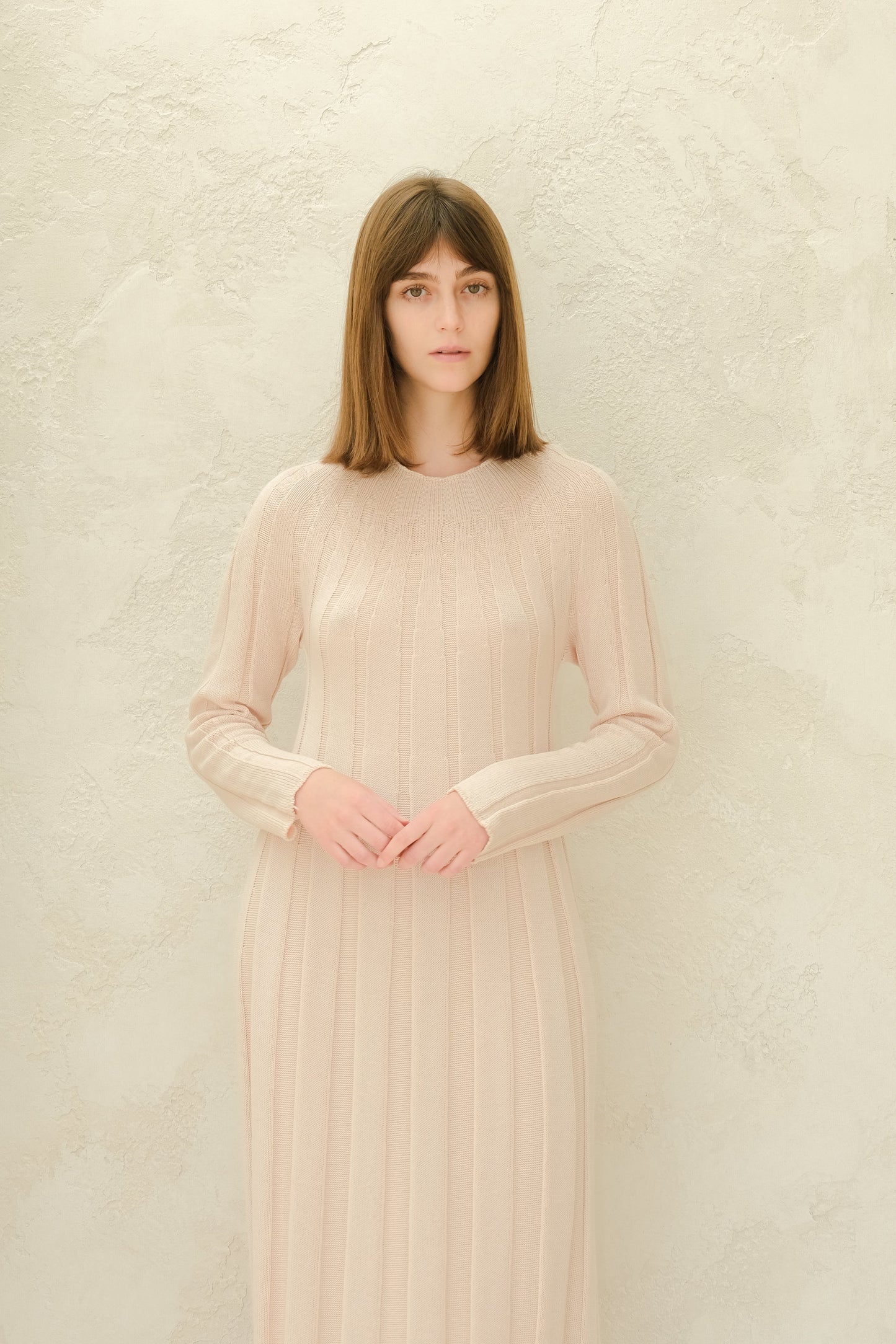 Fine Cotton Maxi Dress (3D-Knit)