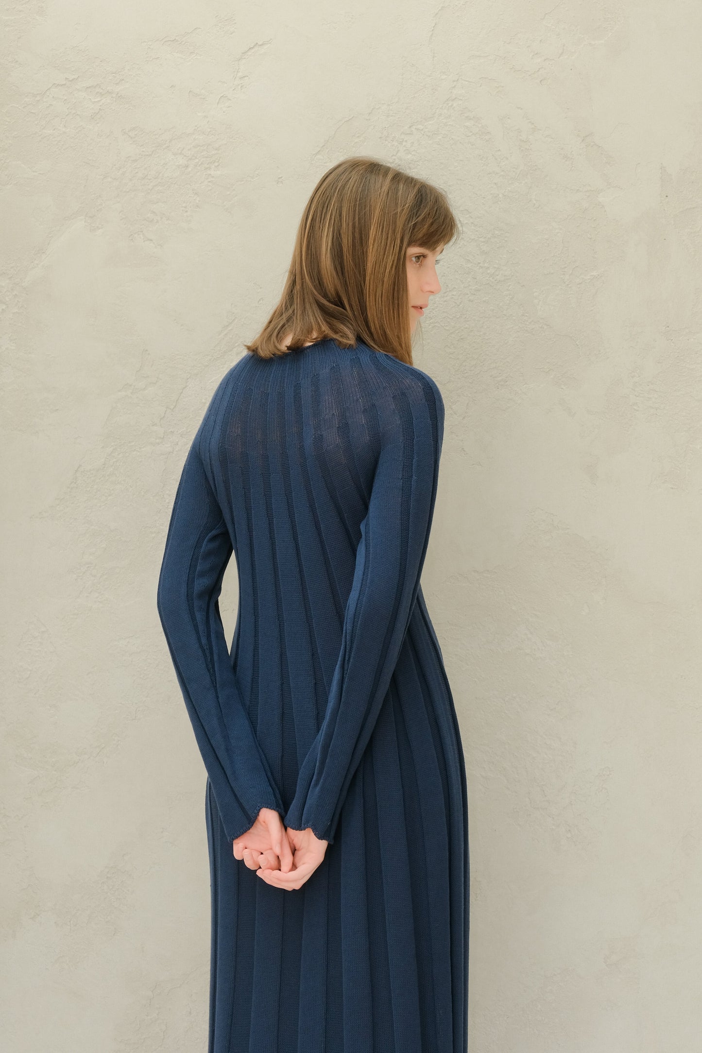 Fine Cotton Maxi Dress (3D-Knit)