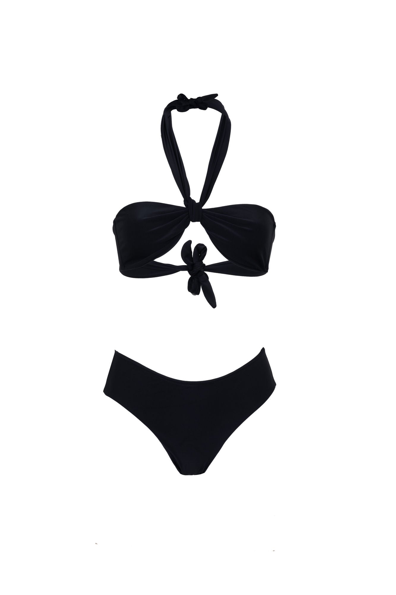 Bikini sartoriale Fascia col. Nero Matt