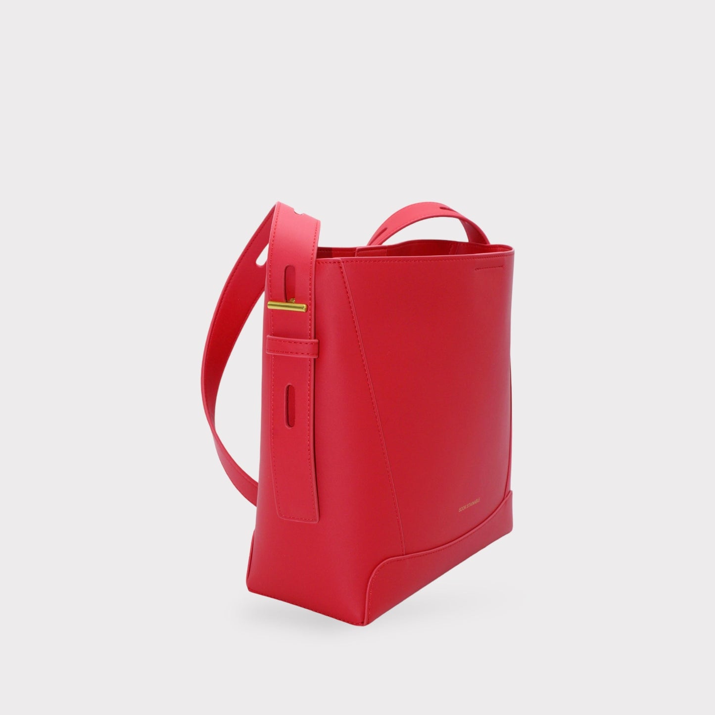 Oli - Apple Leather Midi Shoulder Cross-body Bag Red