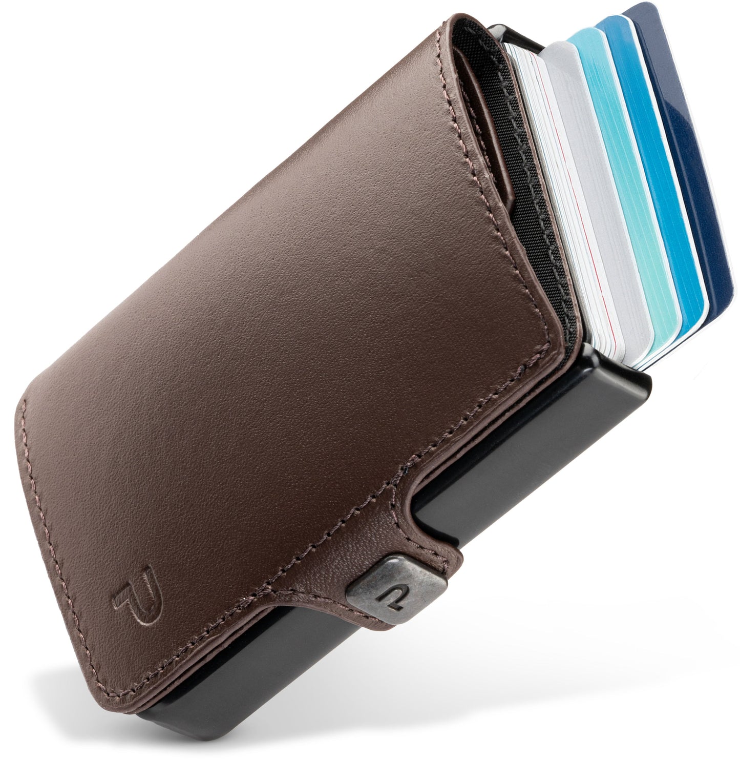 KLIK Minimal SLIM senza portamonete Pelle Marrone