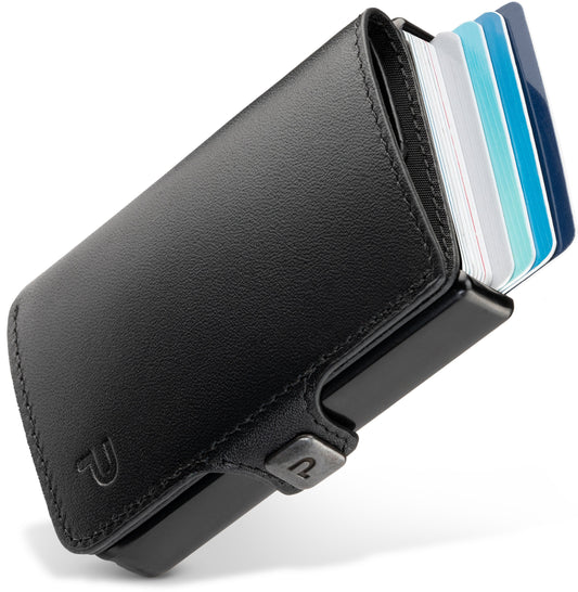 KLIK Minimal SLIM senza portamonete Pelle Nera