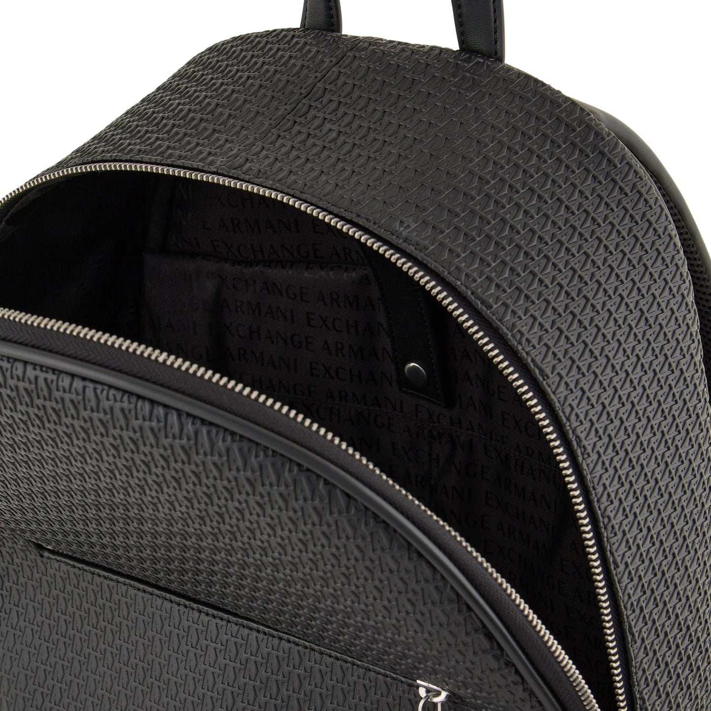 Zaino Uomo Armani Exchange con Logo in Rilievo Nero