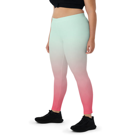 Leggings Azzurro-Rosa