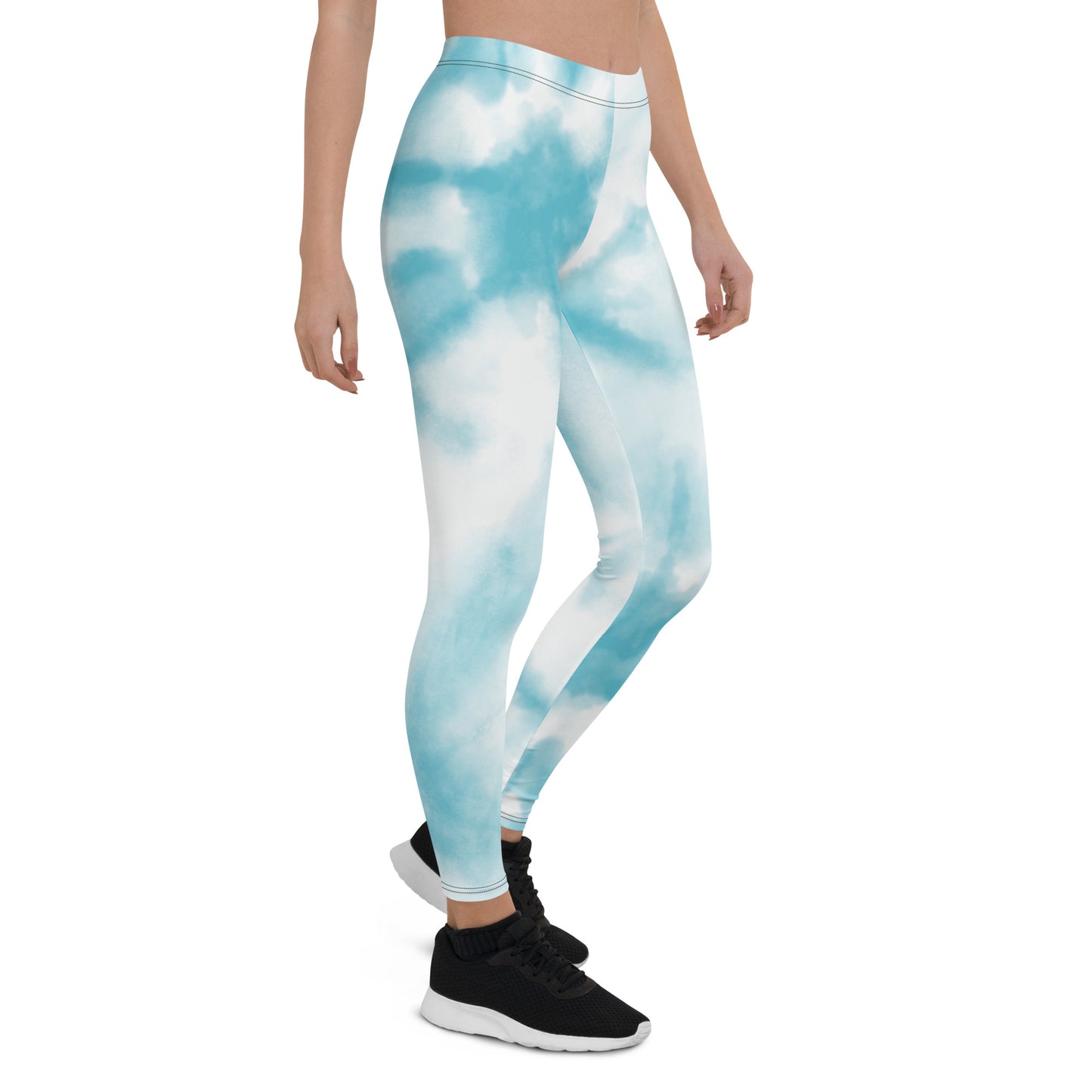Leggings Azzurro-Bianco