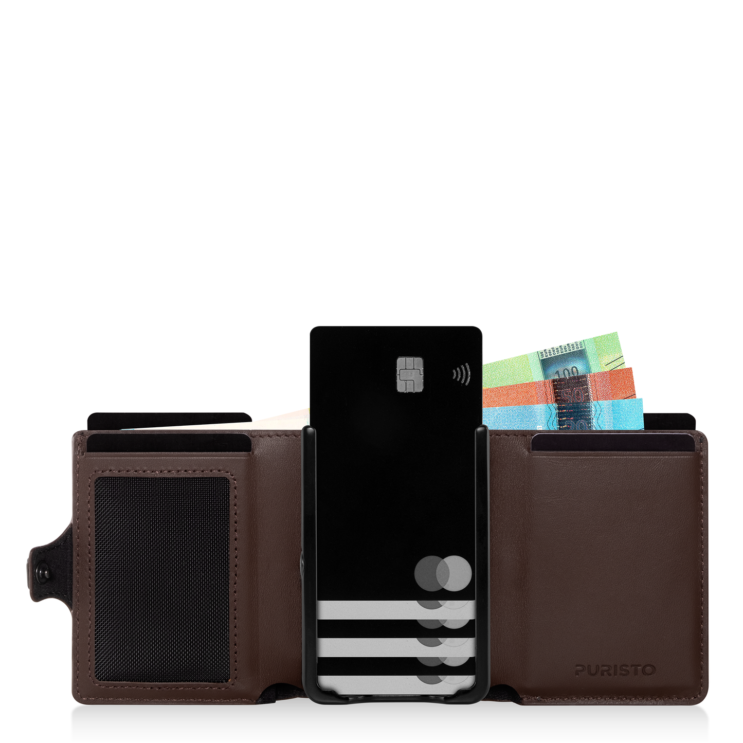 KLIK Classic con portamonete XL Pelle Marrone