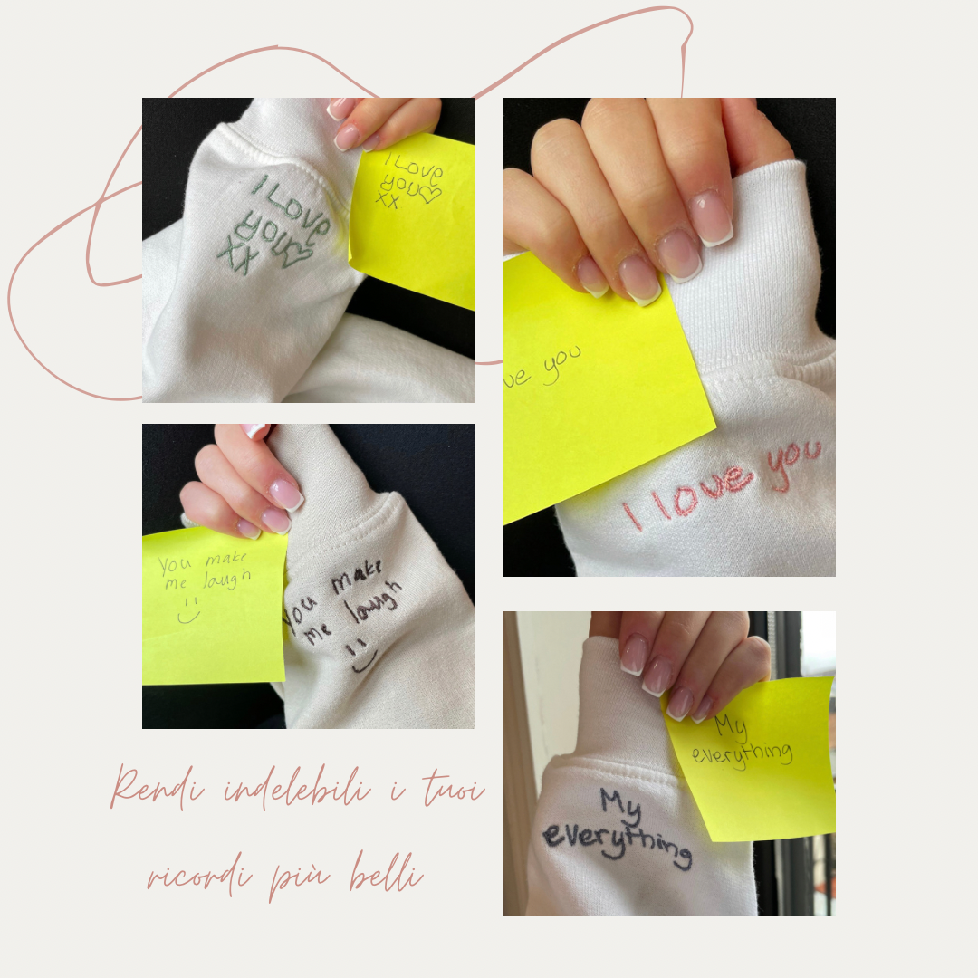 Felpa con dedica personalizzata nella manica - UNISEX