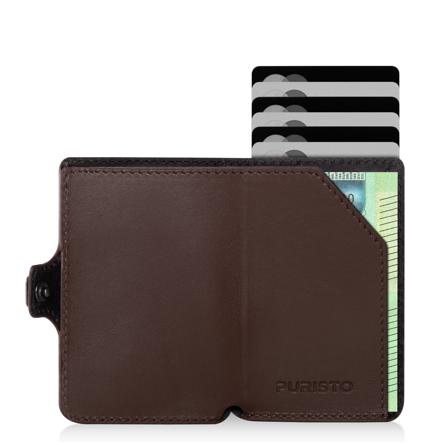 KLIK Minimal SLIM senza portamonete Pelle Marrone